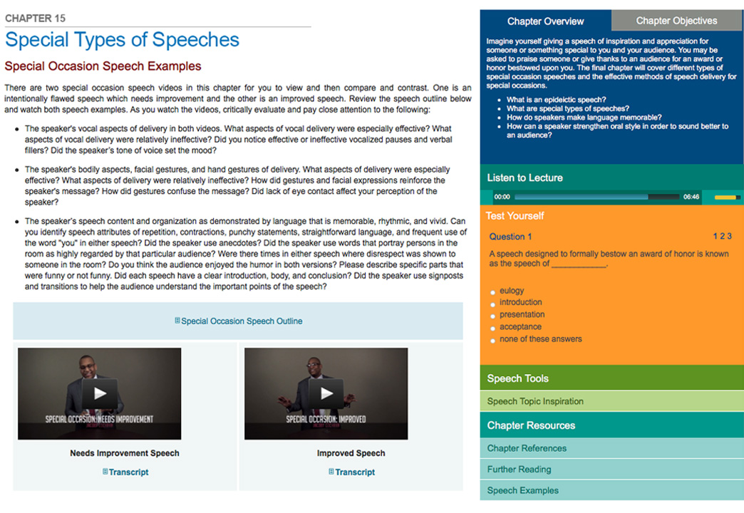 special occasion speech manuscript examples